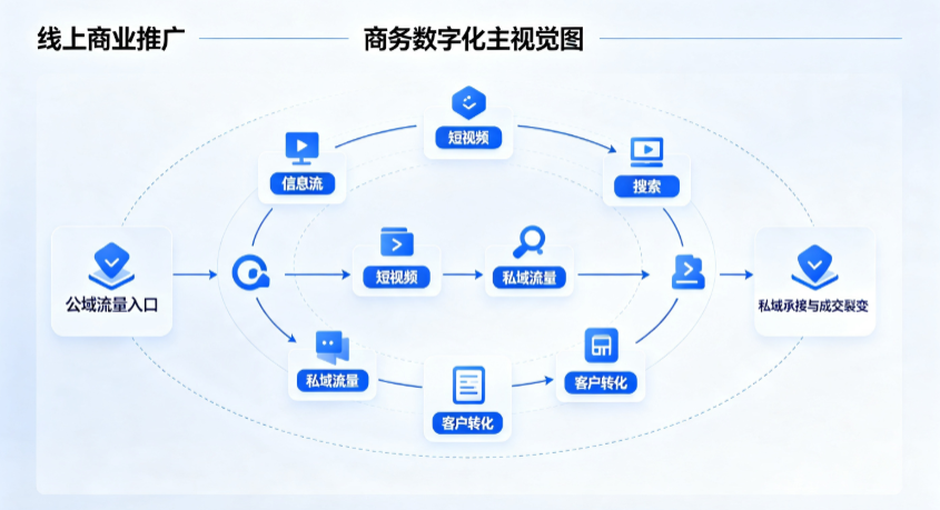 石首市线上商业推广怎么做？全域流量闭环搭建与低成本转化实战指南
